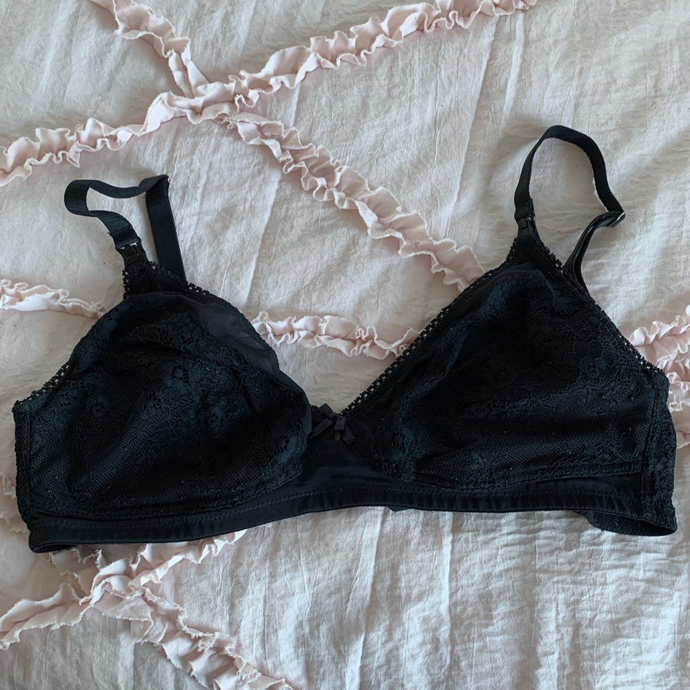Rosie Pope nursing bralette 36D black